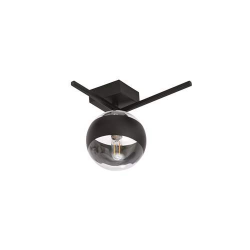 Lampa sufitowa IMAGO 1G BLACK/STRIPE loft, klosz, czarna