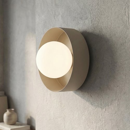 Kinkiet LULU K1 MOKKA nowoczesny, beżowy, metal