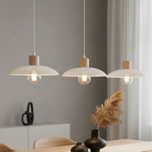 Lampa wisząca KOBE 3 WHITE unikatowy, japandi, skandynawski