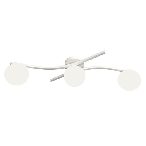 Lampa sufitowa OPUS 3 WH OPAL, plafon, klosz, biały