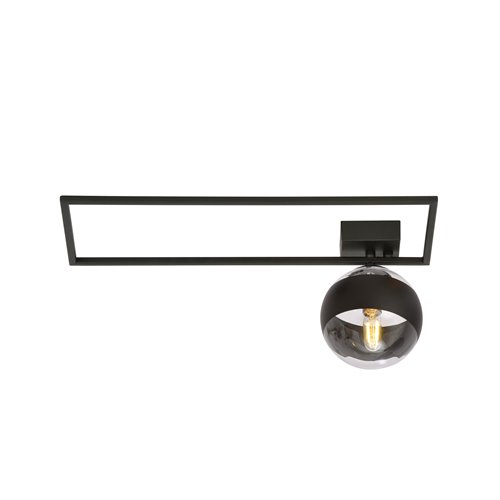 Lampa sufitowa IMAGO 1A BLACK/STRIPE loft, klosz, czarna