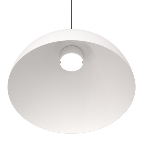 Lampa wisząca LUNARO 1L BL WHITE/BLACK loft, biała, metal