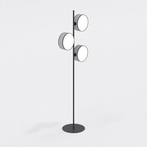 Lampa podłogowa DRUMZ LP3 GRAY nowoczesna, szara, abażur