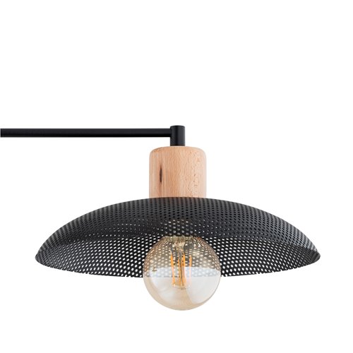 Lampa sufitowa KOBE 2 BLACK unikatowy, japandi, skandynawski