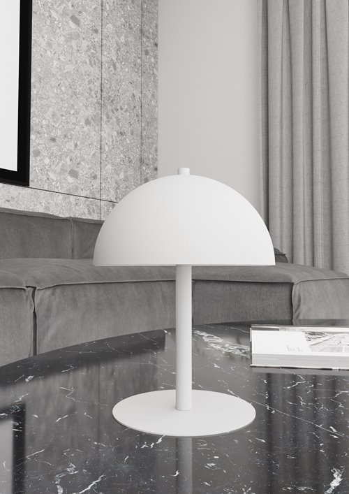 Lampka nocna MOGU LN2 WH WHITE metal, biała, loft