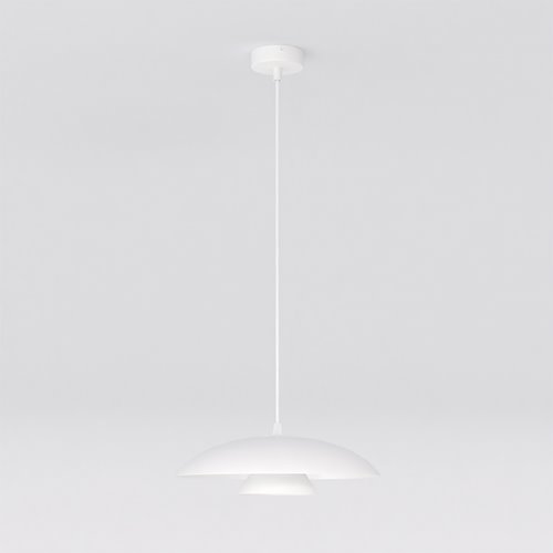 Lampa wisząca BABEL 1 WHITE nowoczesna, biała, metal