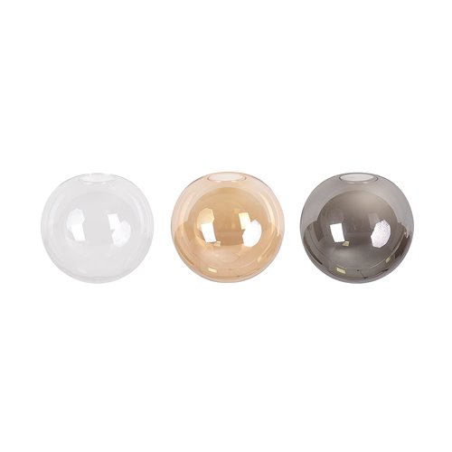 Lampa wisząca ROSSI 6 WH TRANSPARENT nowoczesna klosz biała
