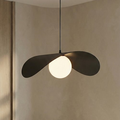 Lampa wisząca RITUAL 1L BLACK nowoczesna, czarna, metal