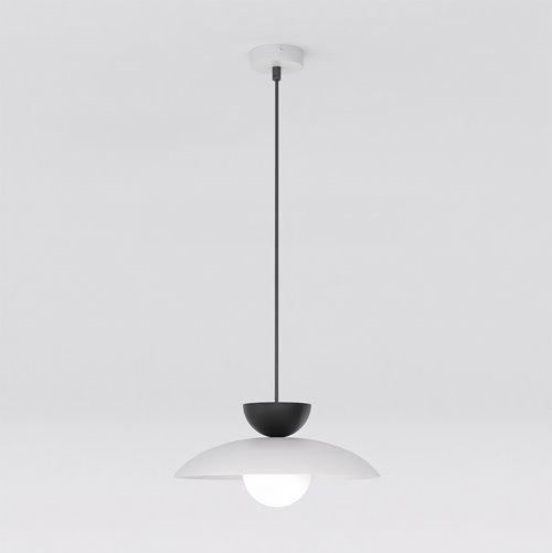 Lampa wisząca MULAN 1 GRAY BL nowoczesna, szara, metal