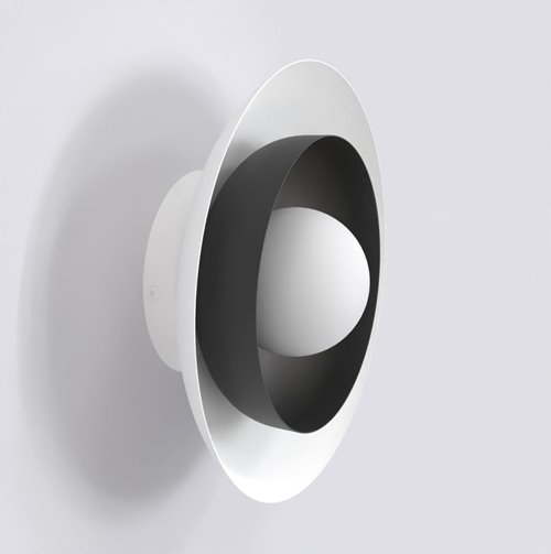 Kinkiet POPPI K1 WH BLACK nowoczesny, czarny, metal