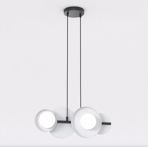Lampa wisząca MODEL 4 BL GRAY loft, szara, metal