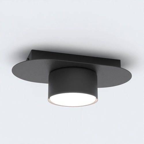 Lampa sufitowa STILO 1 BL BLACK plafon, czarna, metal, loft