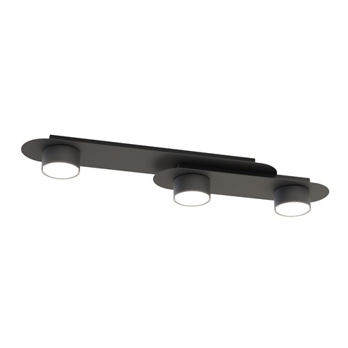 Lampa sufitowa STILO 3 BL BLACK plafon, czarna, metal, loft