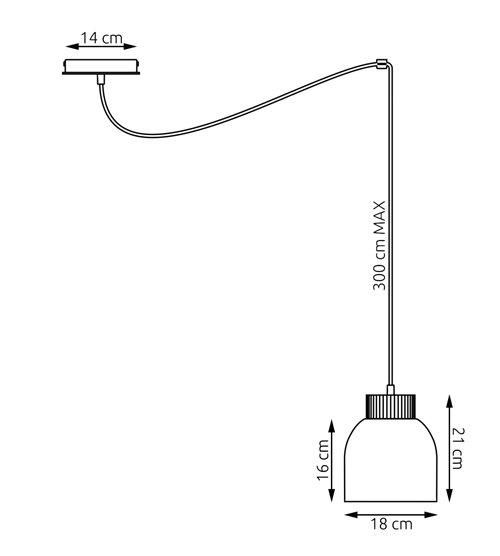 Lampa wisząca KRU 1 BLACK nowoczesna, czarna, metal, pająk