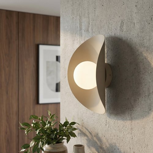 Kinkiet FIERO XL K1 MOKKA nowoczesny, beżowy, metal