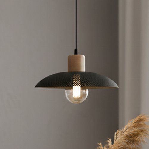 Lampa wisząca KOBE 1 BLACK unikatowy, japandi, skandynawski