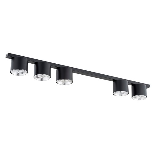 Lampa sufitowa NANO 5 BLACK minimalistyczna, listwa, czarny