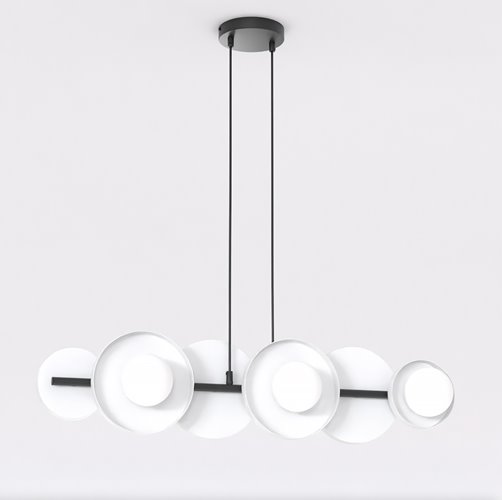 Lampa wisząca MODEL 6 BL WHITE loft, biała, metal