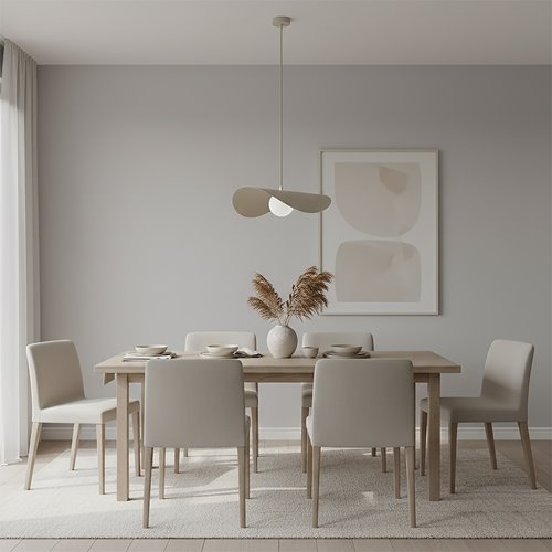 Lampa wisząca RITUAL 1L MOKKA nowoczesna, beżowa, metal