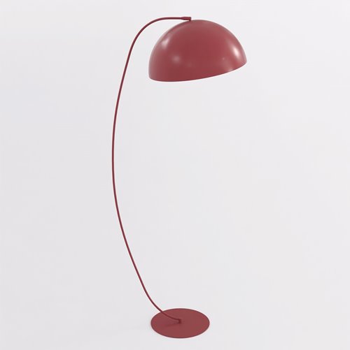 Lampa podłogowa ARCOS LP1 BURGUND nowoczesna, burgundowa