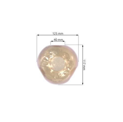 Klosz szklany EGG miodowy