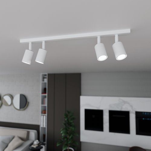 Lampa sufitowa FLASH 4 WHITE nowoczesna, minimalistyczna