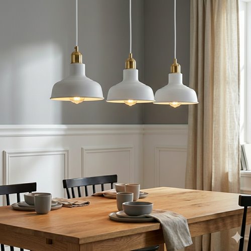 Lampa wisząca IBOR 3 WHITE wyjątkowa regulowana biało/złota