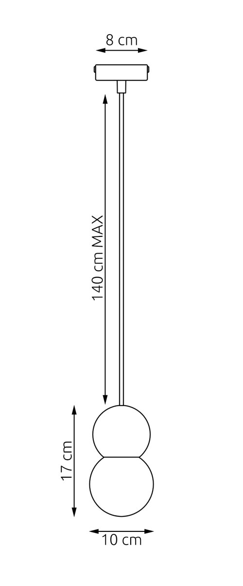 Lampa wisząca LOOP 1 BLACK nowoczesna, czarna, drewno, klosz