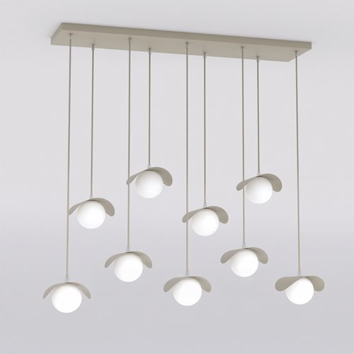 Lampa wisząca RITUAL 9 MOKKA nowoczesna, beżowa, metal