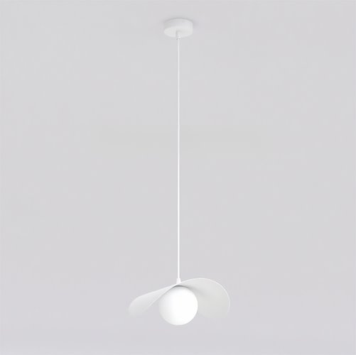 Lampa wisząca RITUAL 1M WHITE nowoczesna, biała, metal