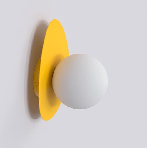 Kinkiet OVO K1 ORANGE nowoczesny, pomarańczowy, metal