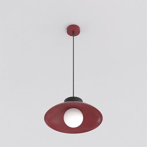 Lampa wisząca MULAN 1 BURGUND BL nowoczesna, metal