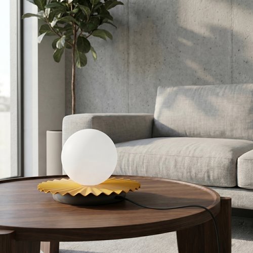 Lampka nocna UMBRA LN1 ORANGE metal, nowoczesna pomarańczowa