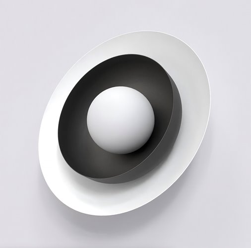 Kinkiet POPPI K1 WH BLACK nowoczesny, czarny, metal