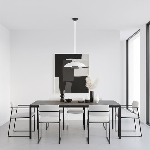 Lampa wisząca BABEL 1 WHITE BL nowoczesna, biała, metal