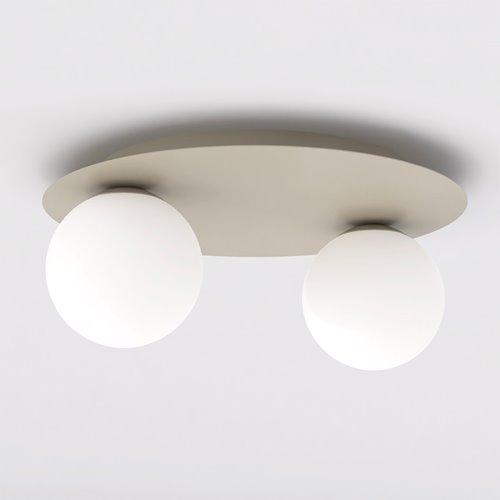 Lampa sufitowa SOLAR 2 MOKKA OPAL nowoczesna, beżowa, biała