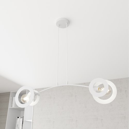 Lampa wisząca EUFORIA 2 WH nowoczesna, biała, metal