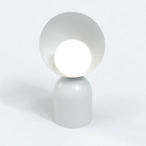 Lampka nocna BOTO LN1 GRAY metal, szara, nowoczesna