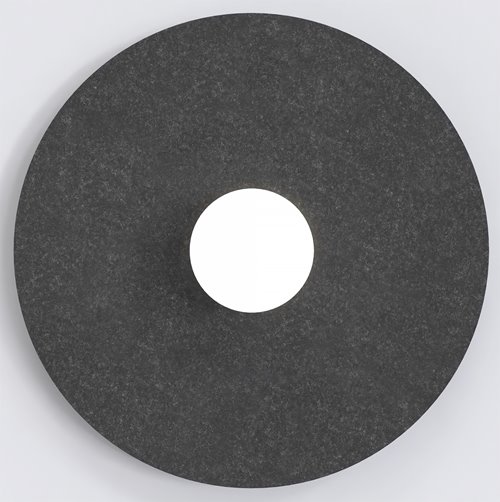 Kinkiet CALMA L K1 BLACK nowoczesny, klosz, filc, czarny