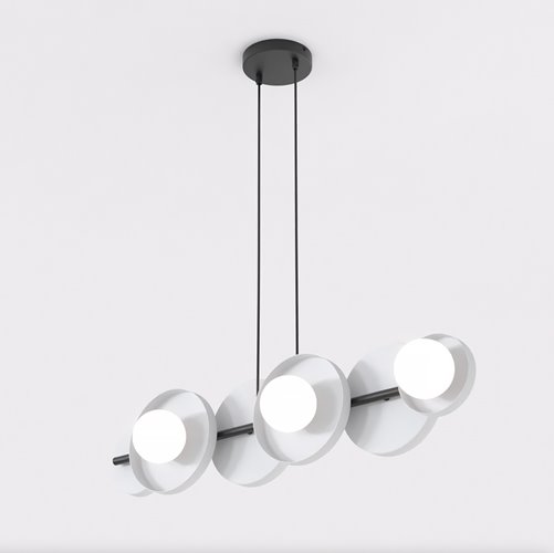 Lampa wisząca MODEL 6 BL GRAY loft, szara, metal