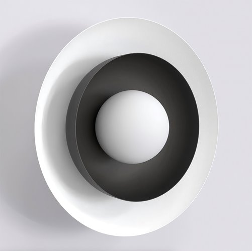 Kinkiet POPPI K1 WH BLACK nowoczesny, czarny, metal