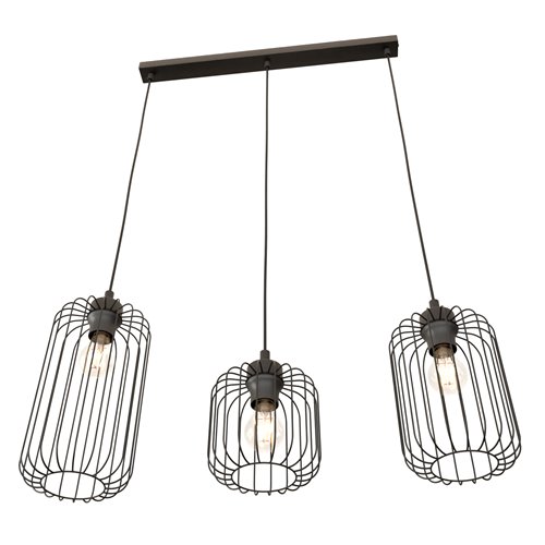 Lampa wisząca VANDER 3 BL loft, nowoczesna, czarna