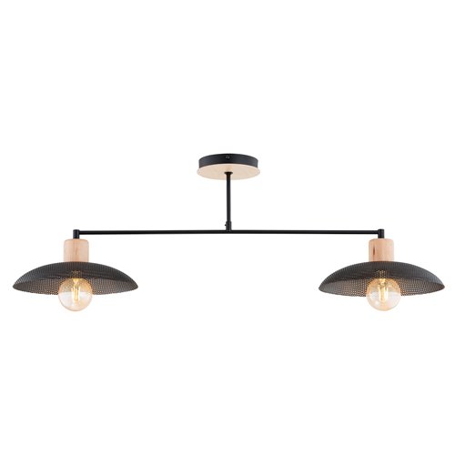 Lampa sufitowa KOBE 2 BLACK unikatowy, japandi, skandynawski