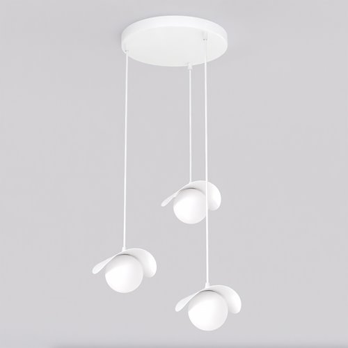 Lampa wisząca RITUAL 3 PREM WHITE nowoczesna, biała, metal