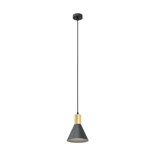 Lampa wisząca ROSA 1 BL, loft, czarny, złoty