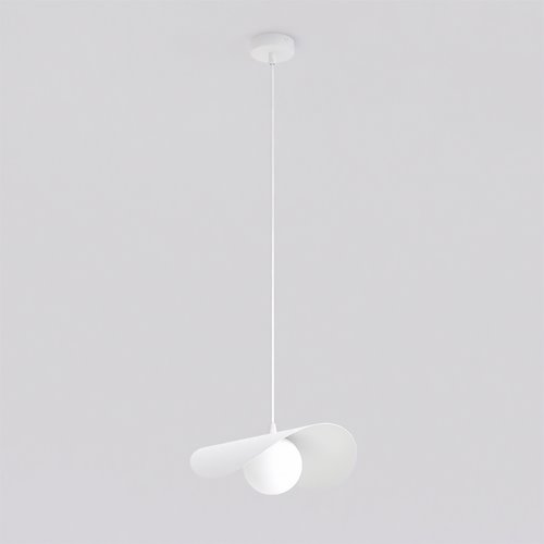 Lampa wisząca RITUAL 1M WHITE nowoczesna, biała, metal