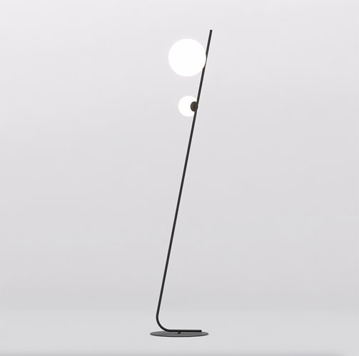 Lampa podłogowa TATU LP2 BL BLACK nowoczesna, czarna, metal