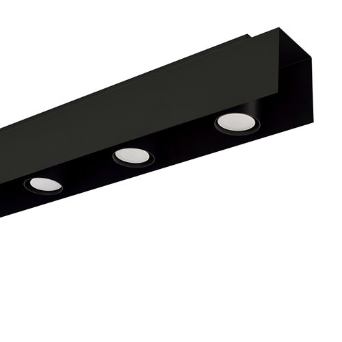 Lampa sufitowa KENNO 3 BLACK loft nowoczesna metalowa czarna