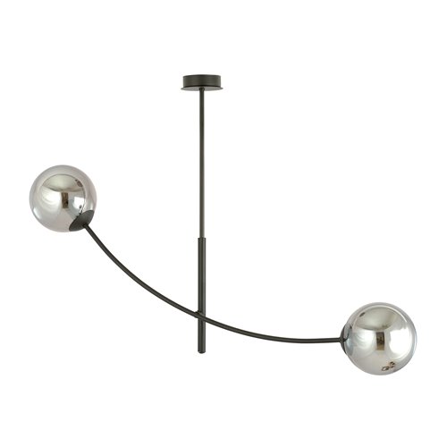 Lampa sufitowa HUNTER 2 BLACK/GRAFIT klosze czarna/grafit