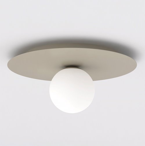 Lampa sufitowa SOLAR 1 MOKKA OPAL nowoczesna beżowa, biała